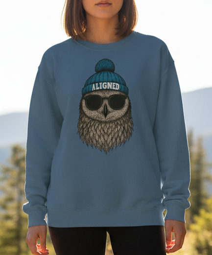 'Aligned' Owl Wearing Beanie & Sunglasses