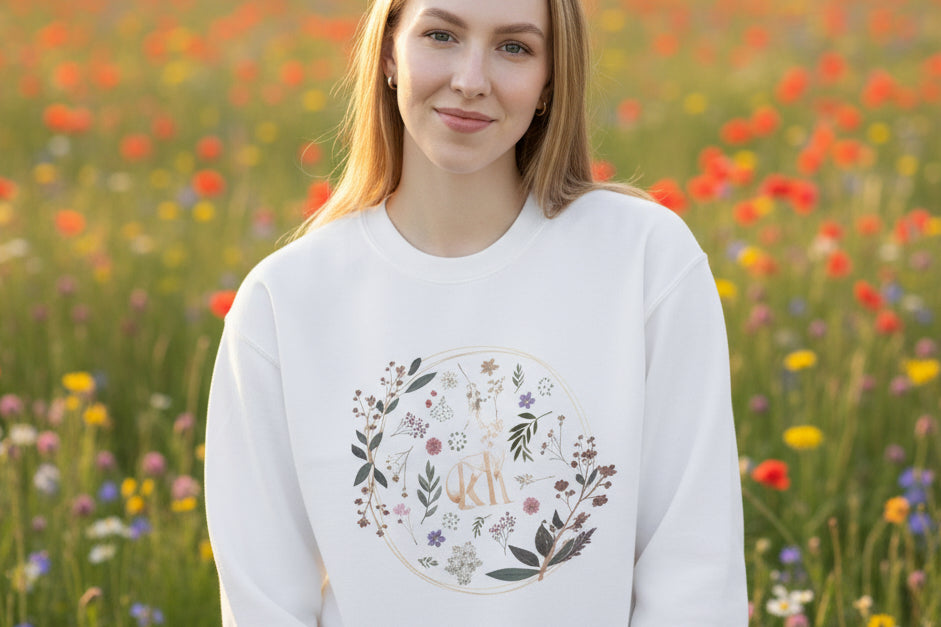 Floral Fox Inspiration Sweatshirt