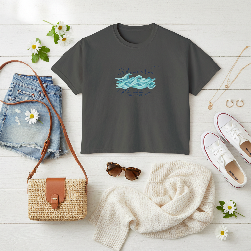 Dancing with the Waves Women's Boxy Tee