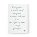 Manifesting Life Hardcover Journal — Inspiring Daily Writing Notebook