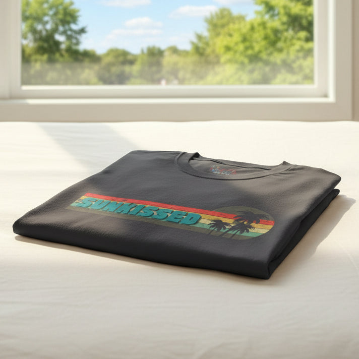 Sunkissed Retro Summer T-Shirt — Beach Vibe Vacation Tee