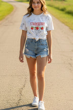 Strawberry Season Tie-Dye T-Shirt