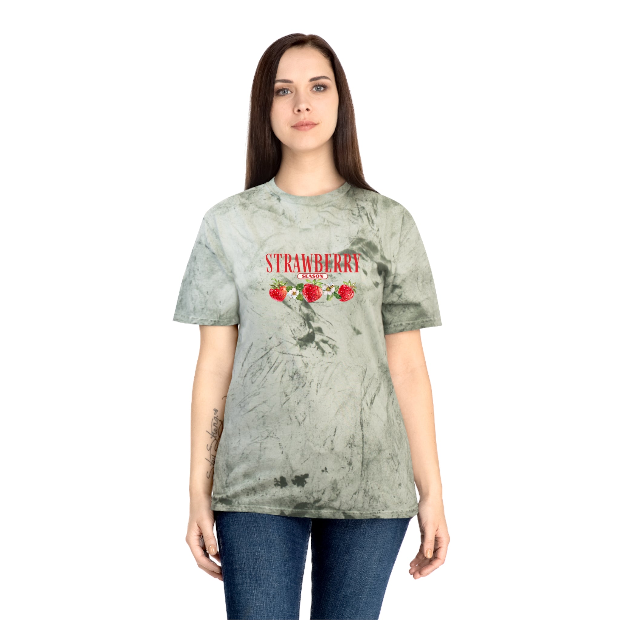 Strawberry Tie-Dye T-Shirt — Summer Gardening & Fruit Farm Tee