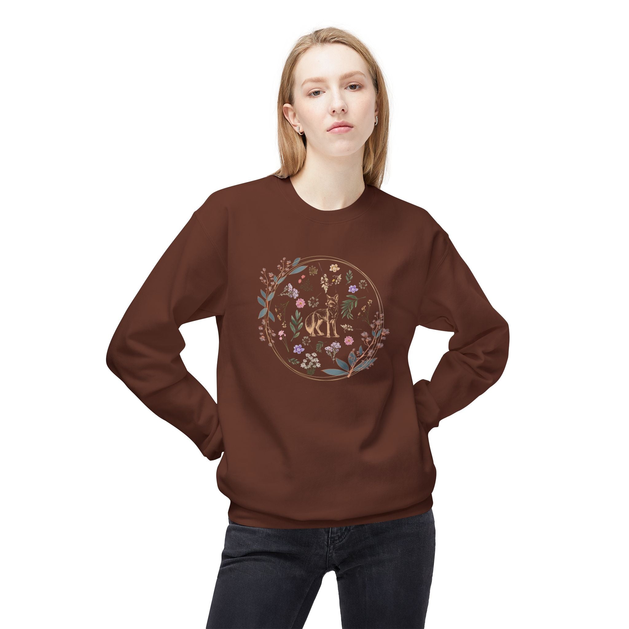 Floral Fox Inspiration Sweatshirt