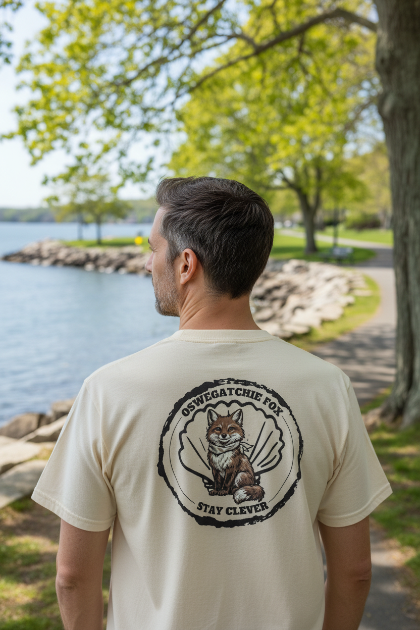 Oswegatchie Fox • Stay Clever Pocket Tee