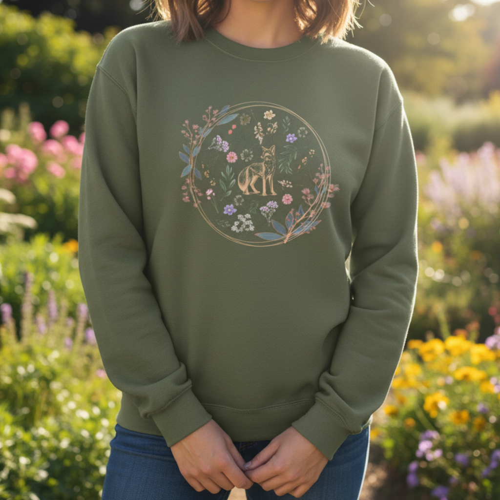Floral Fox Inspiration Sweatshirt