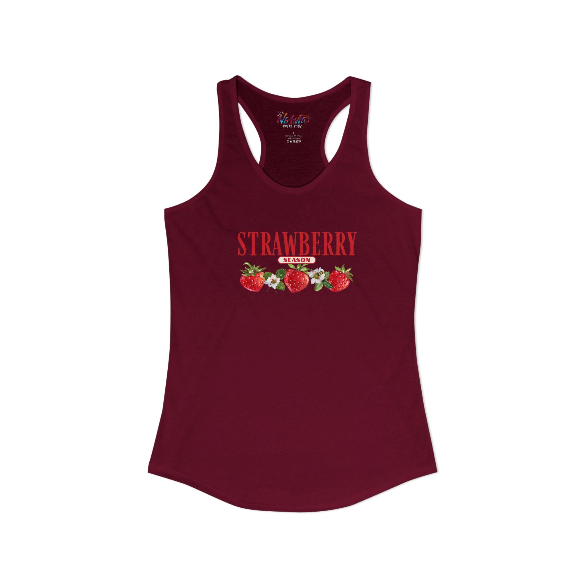 Racerback Tank Strawberry Season Summer Festival Beach Women's Ideal Tank Top