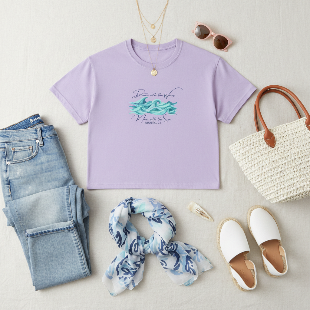 Dancing with the Waves Women's Boxy Tee