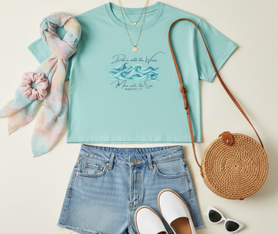 Dancing with the Waves Women's Boxy Tee