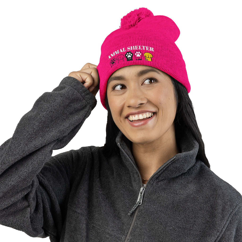 Customizable Pom-Pom Beanie