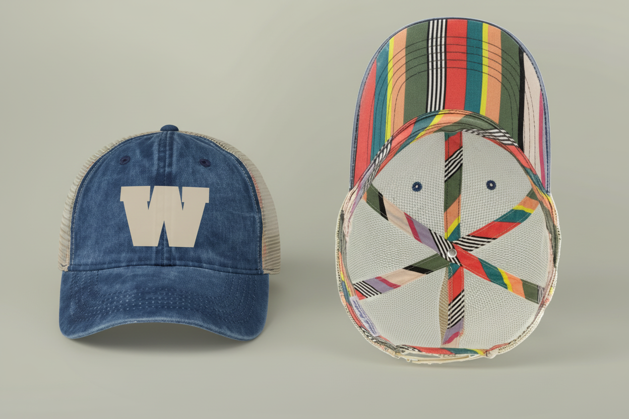 Women's Vintage Washed Print Hats