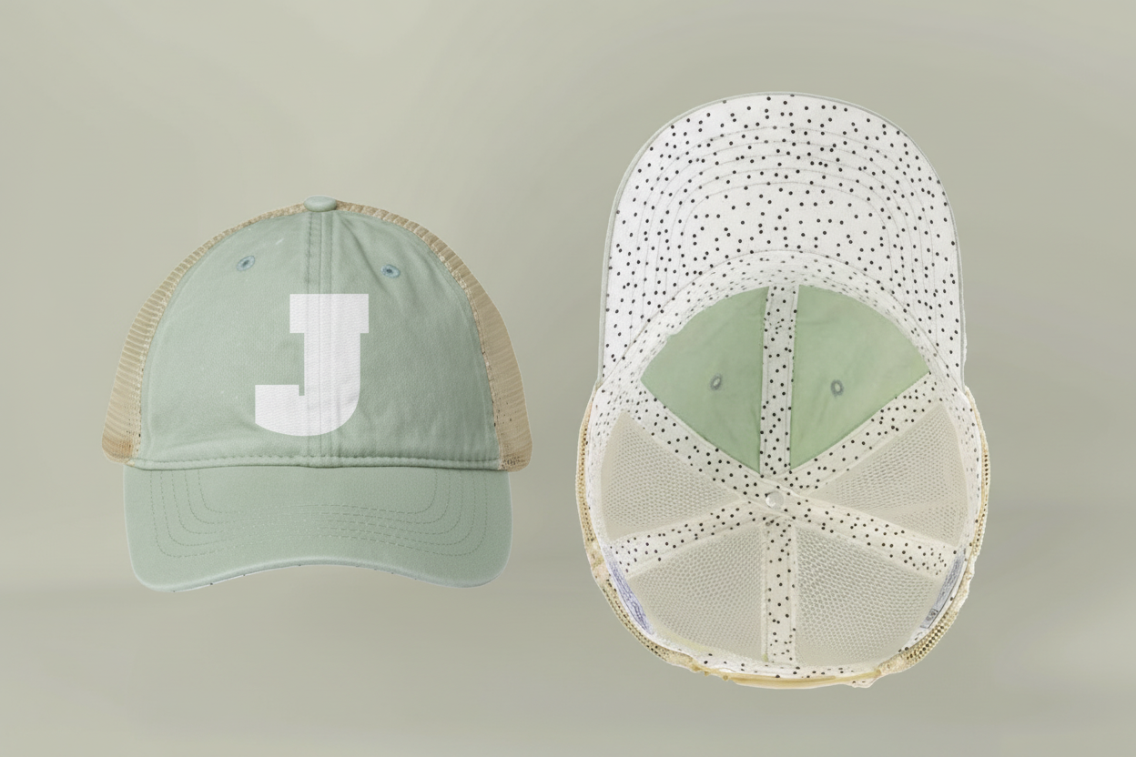 Women's Vintage Washed Print Hats