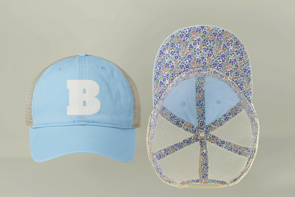 Women's Vintage Washed Print Hats