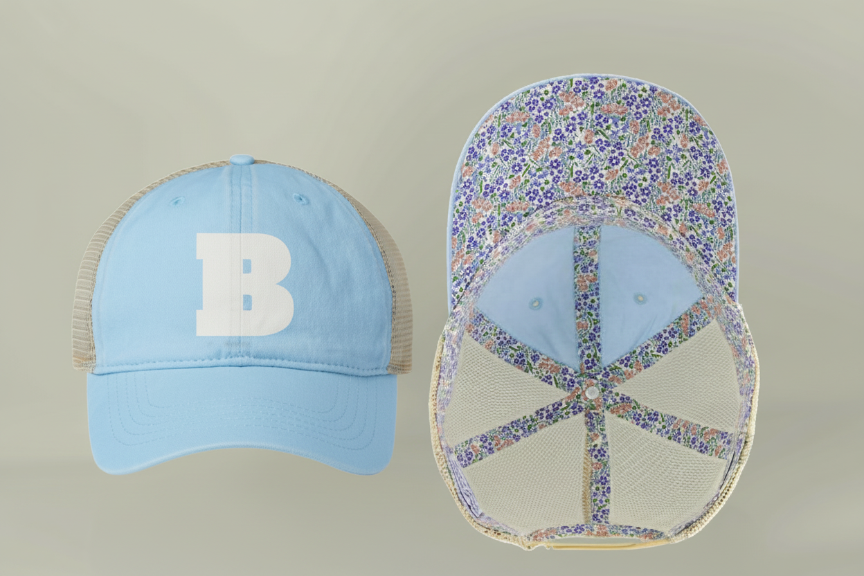 Women's Vintage Washed Print Hats