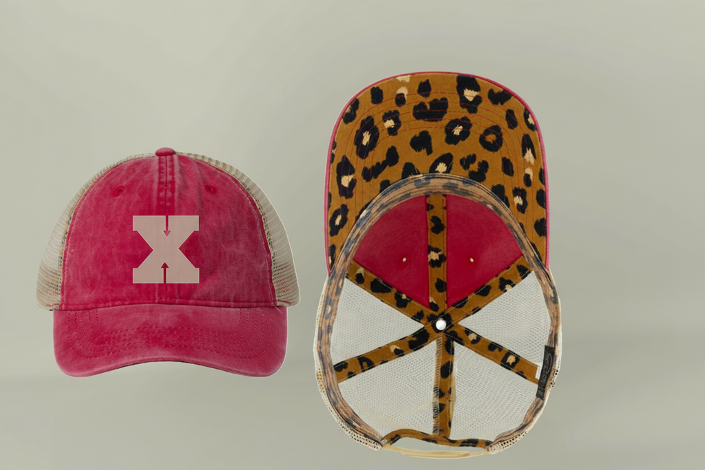 Women's Vintage Washed Print Hats