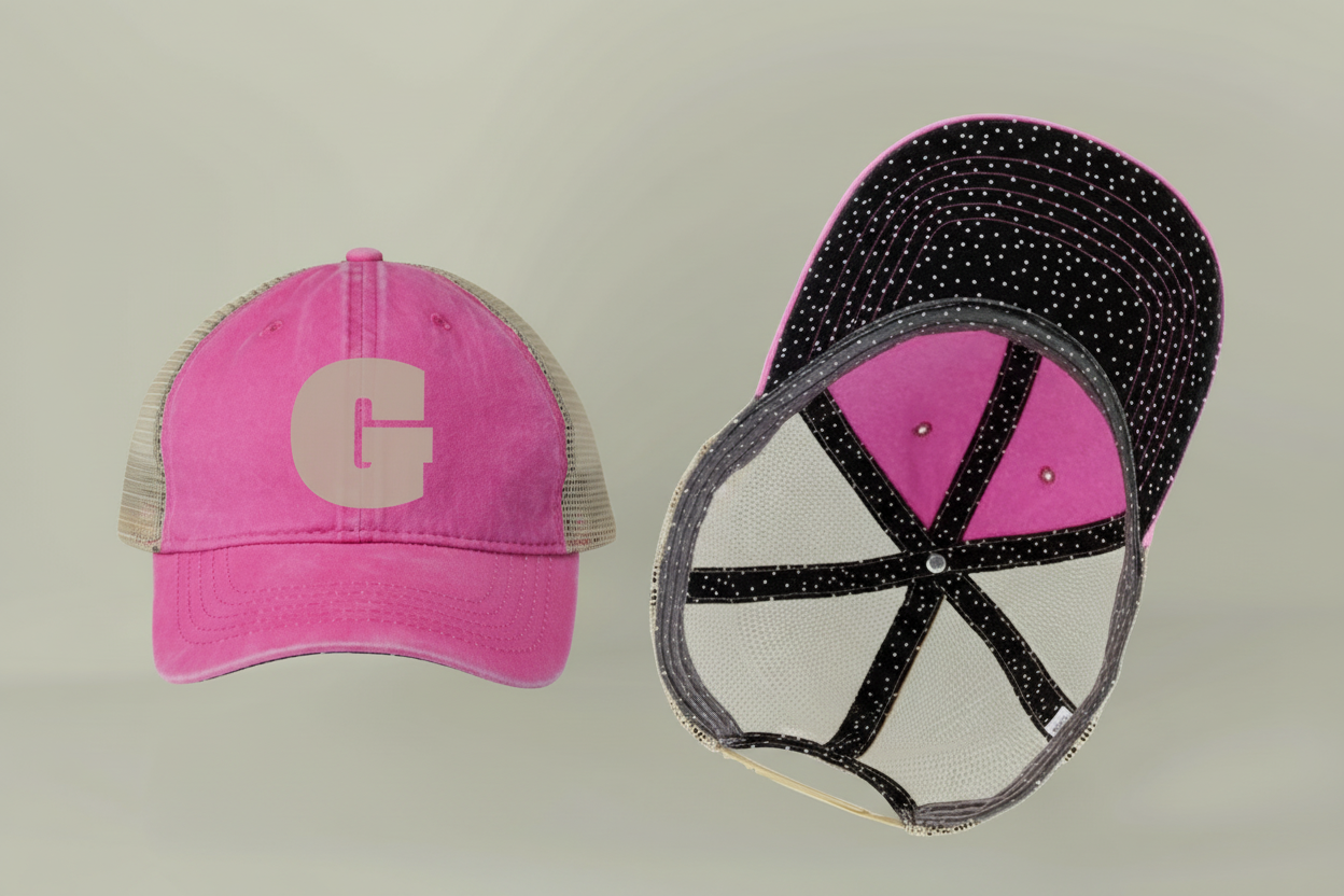 Women's Vintage Washed Print Hats