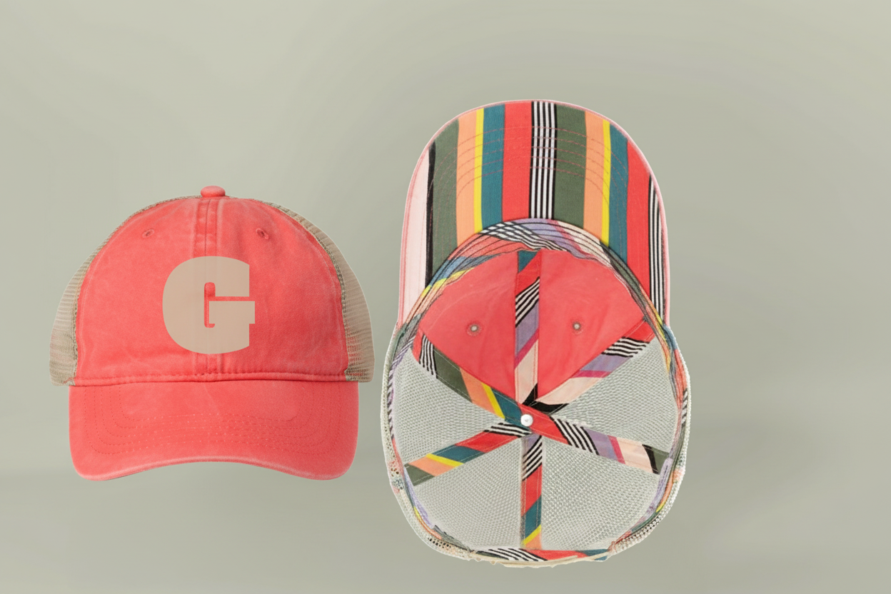 Women's Vintage Washed Print Hats