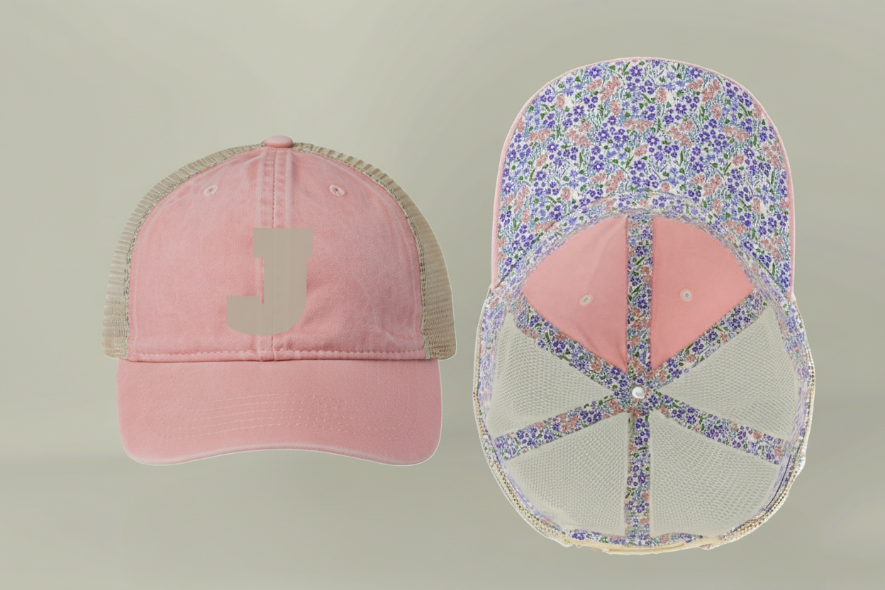 Women's Vintage Washed Print Hats