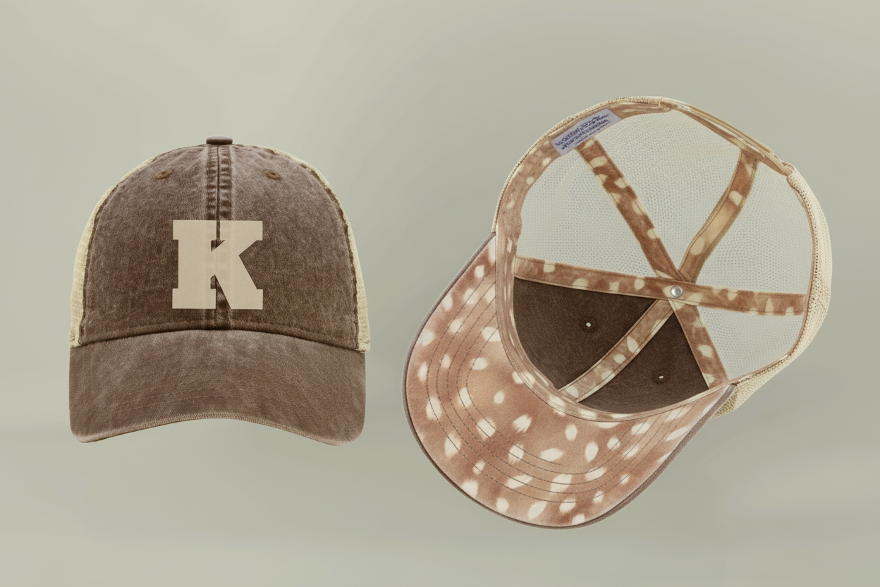 Women's Vintage Washed Print Hats