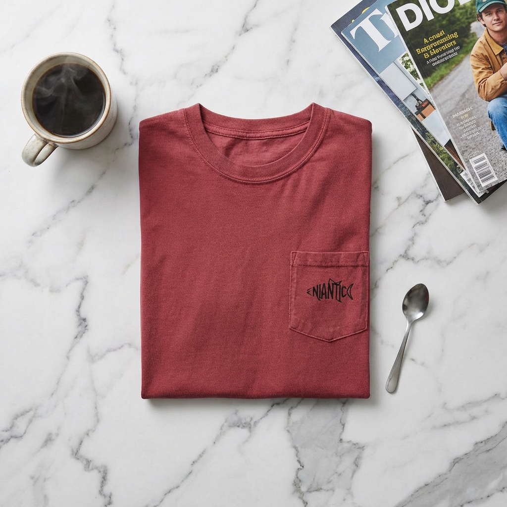 Shoreline Pocket Tee — Niantic Fish