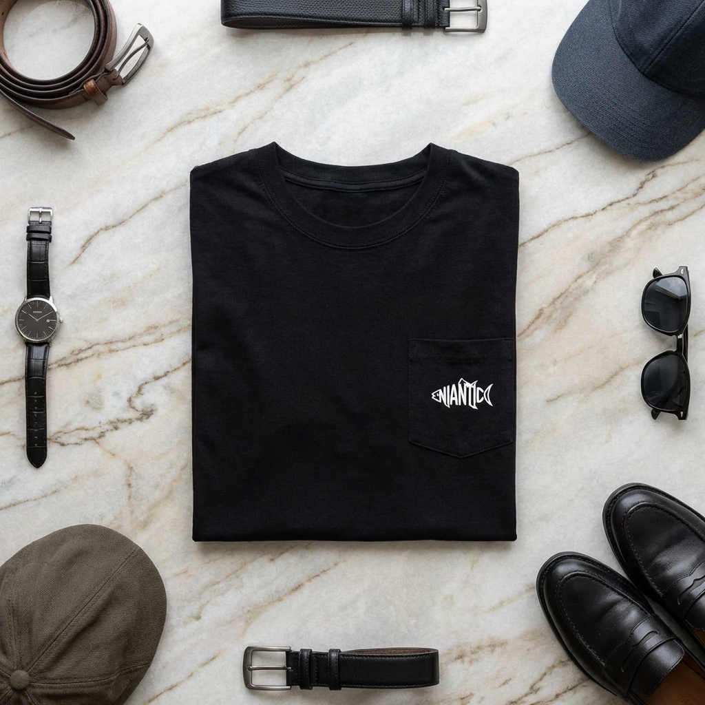 Shoreline Pocket Tee — Niantic Fish