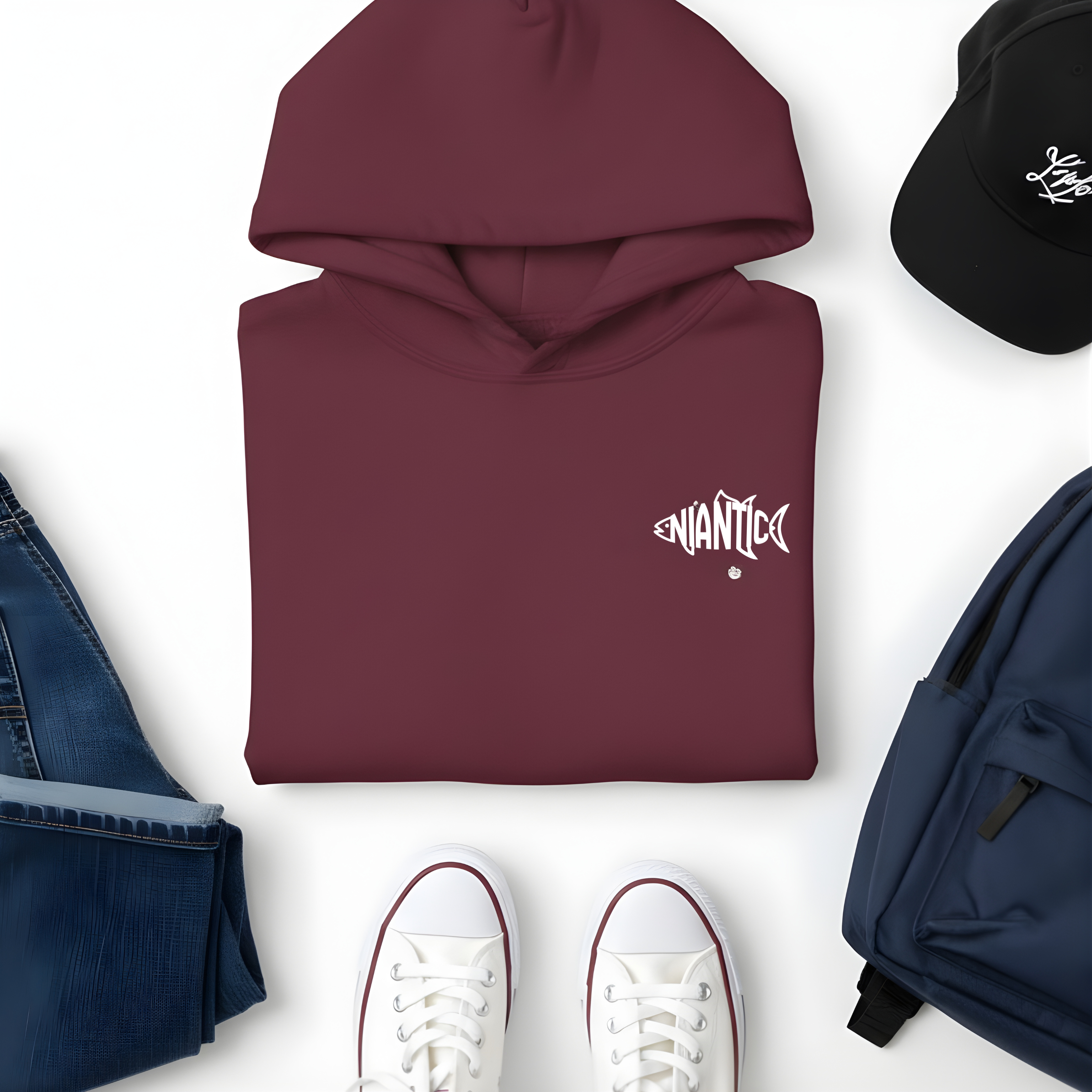 Niantic Life Youth Hoodie - Fish Logo