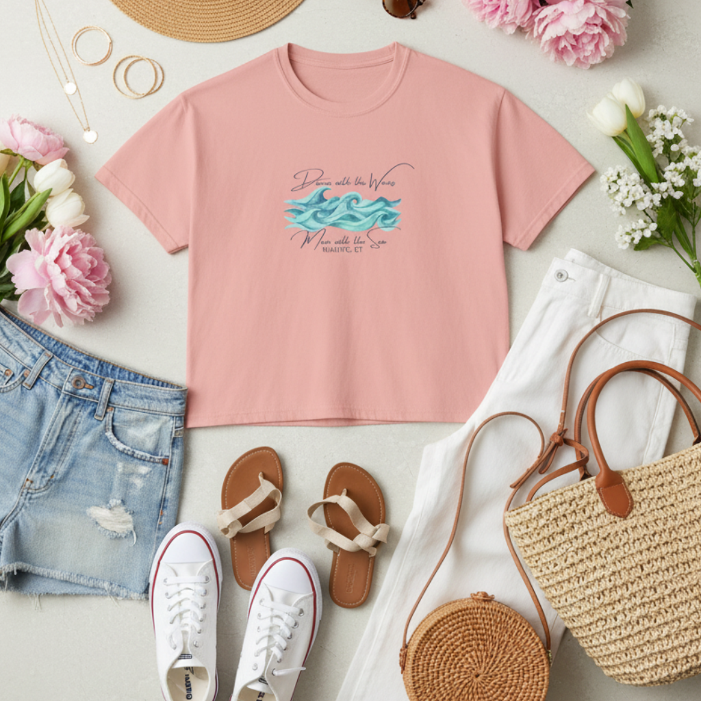 Dancing with the Waves Women's Boxy Tee