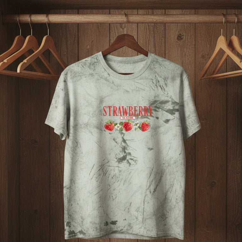 Strawberry Season Tie-Dye T-Shirt