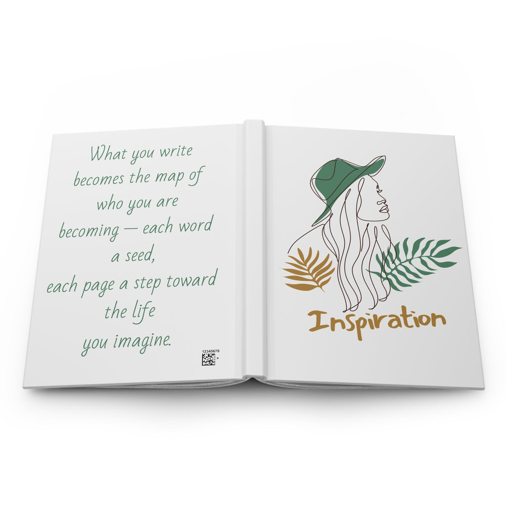 Manifesting Life Hardcover Journal — Inspiring Daily Writing Notebook
