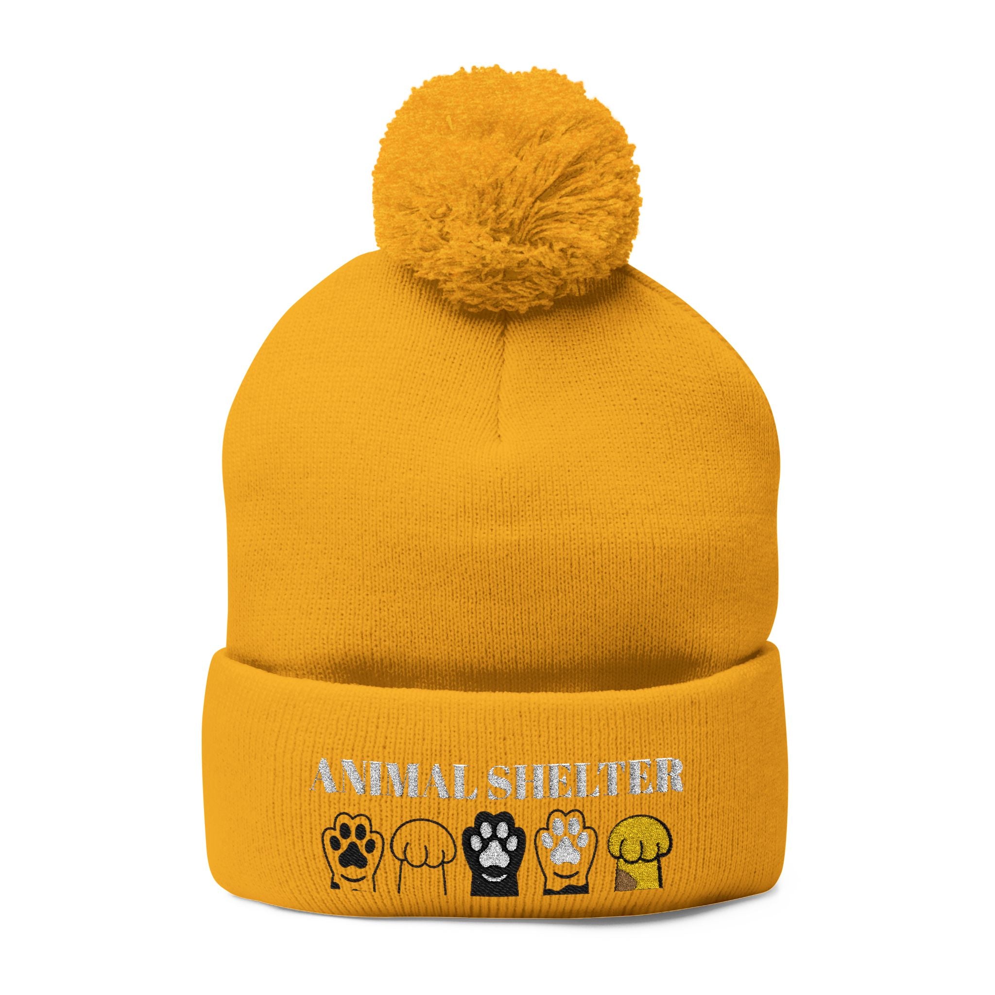 Customizable Pom-Pom Beanie