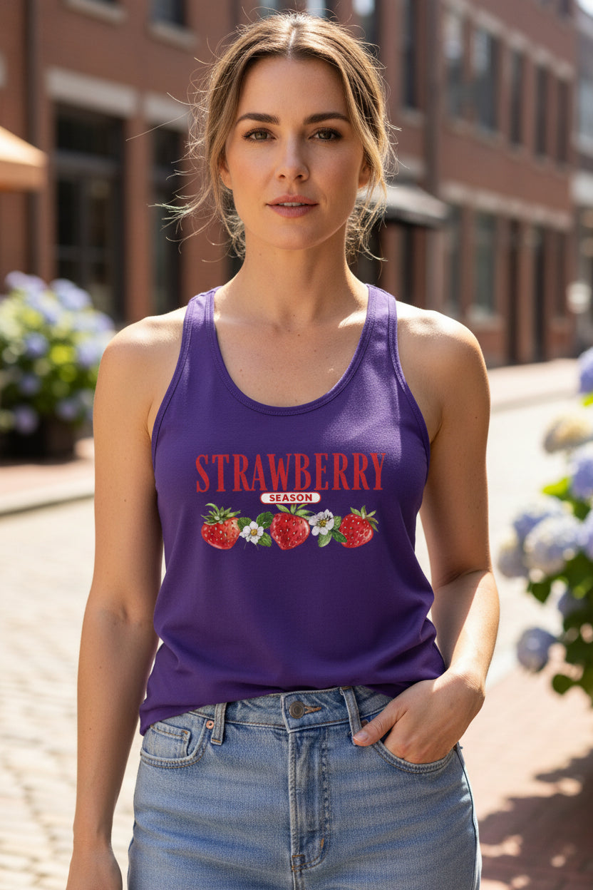 Racerback Tank - Strawberry Season