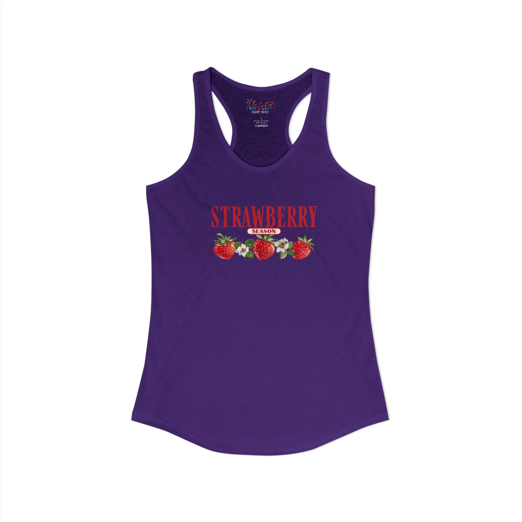 Racerback Tank Strawberry Season Summer Festival Beach Women's Ideal Tank Top