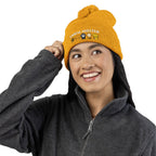 Customizable Pom-Pom Beanie