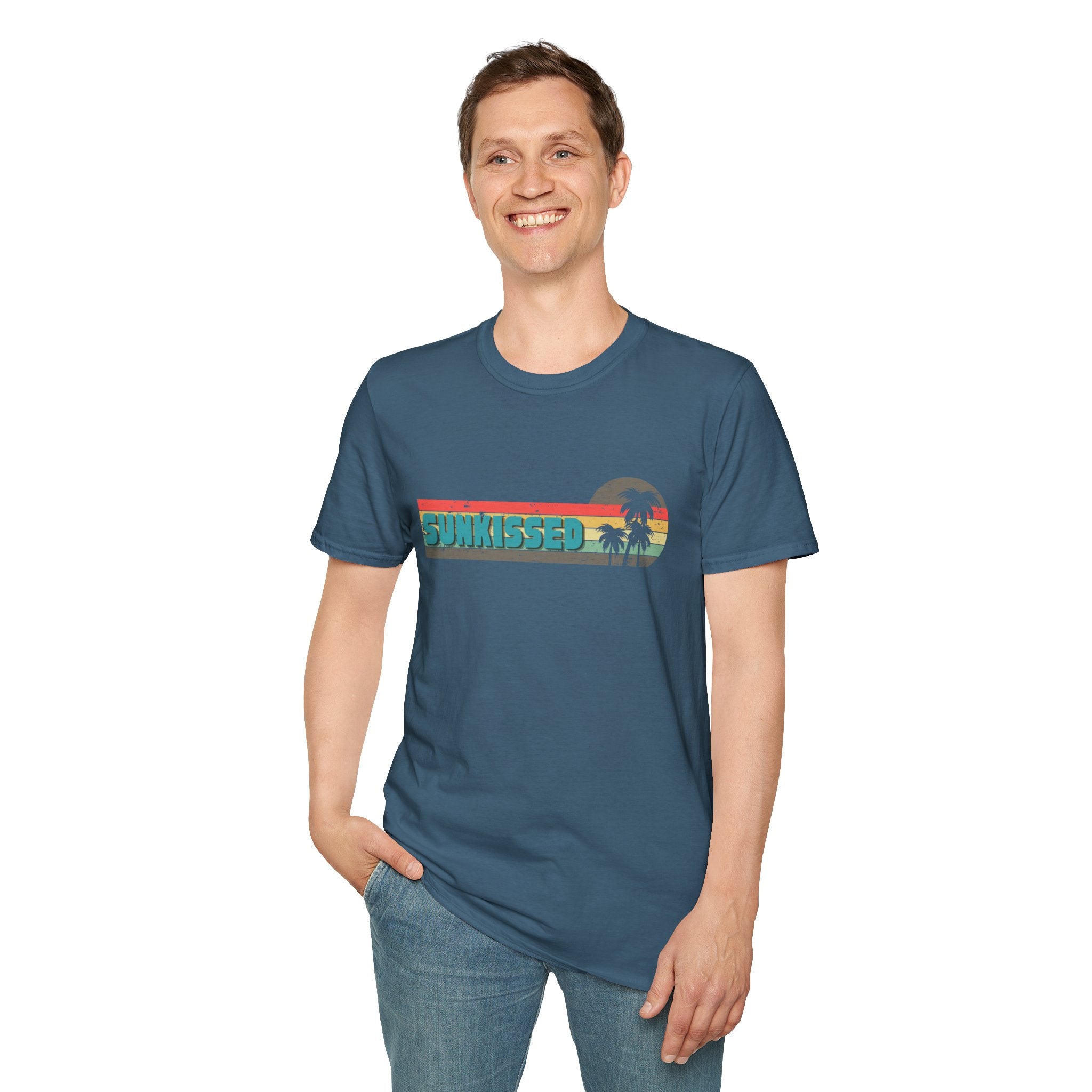 Sunkissed Retro Summer T-Shirt — Beach Vibe Vacation Tee