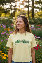 Botanical Boxy Tee: Never Stop Growing