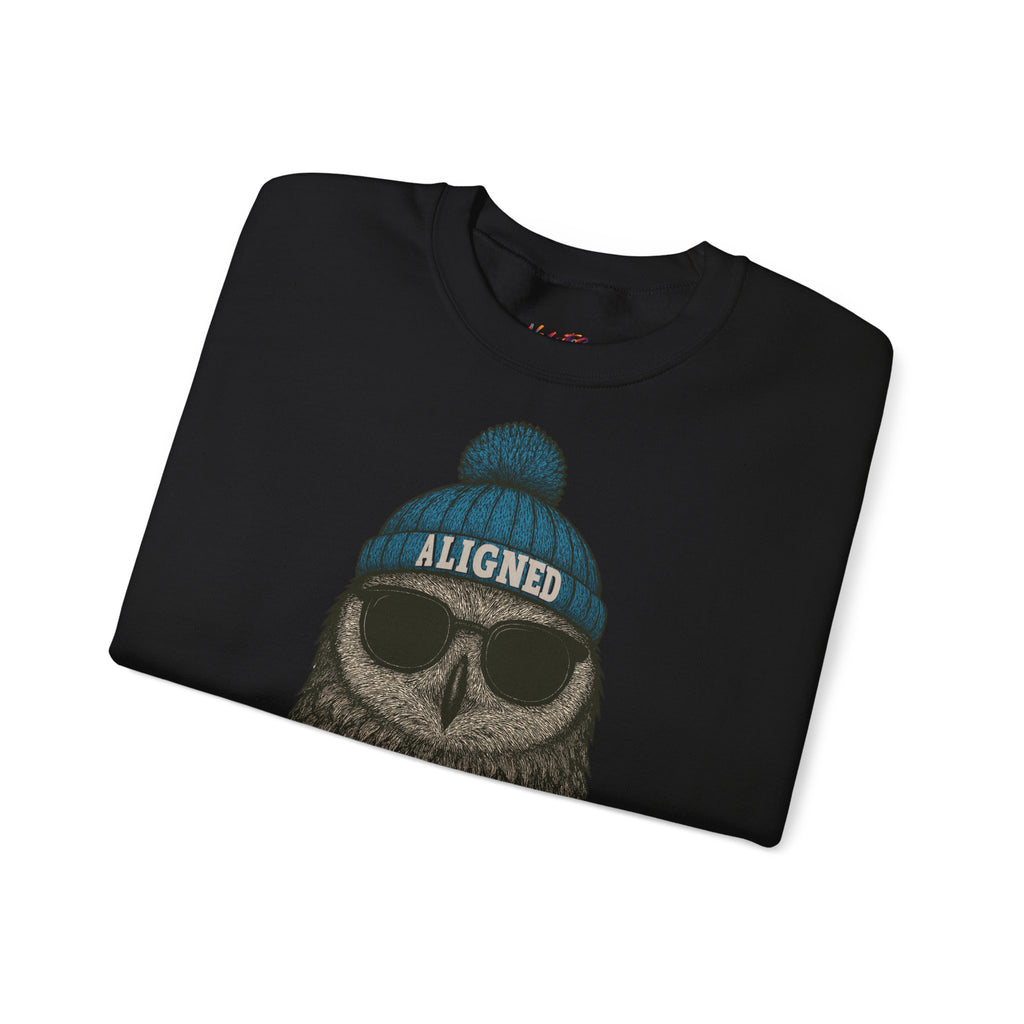 'Aligned' Owl Wearing Beanie & Sunglasses