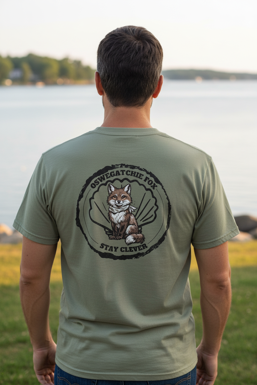 Oswegatchie Fox • Stay Clever Pocket Tee