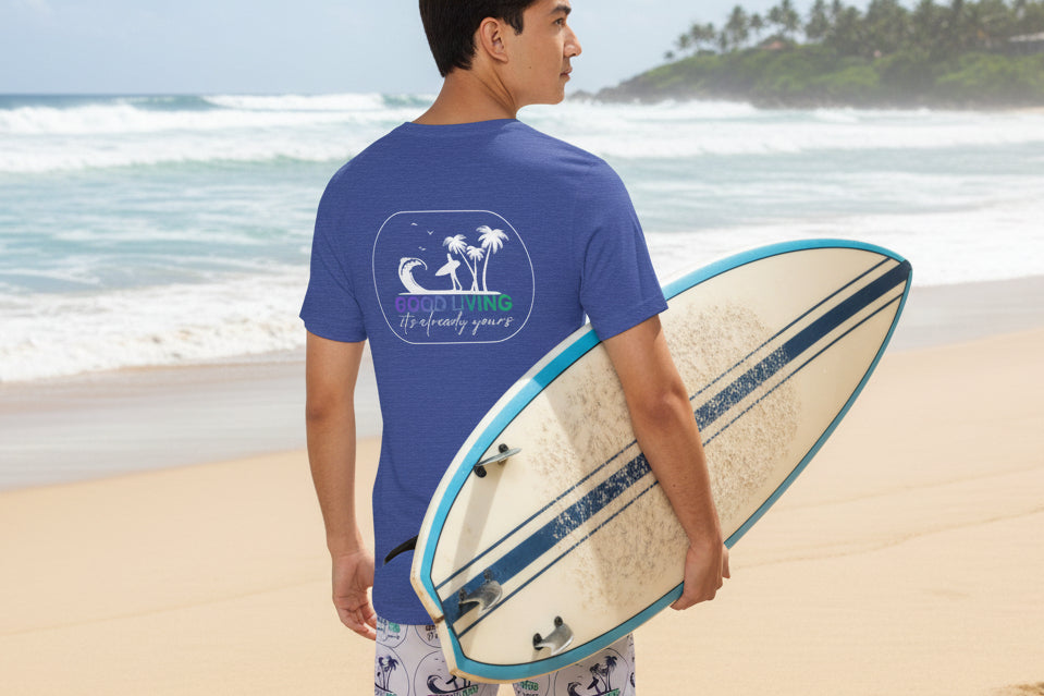 Good Living Surfing Tee - Manifest and Surf