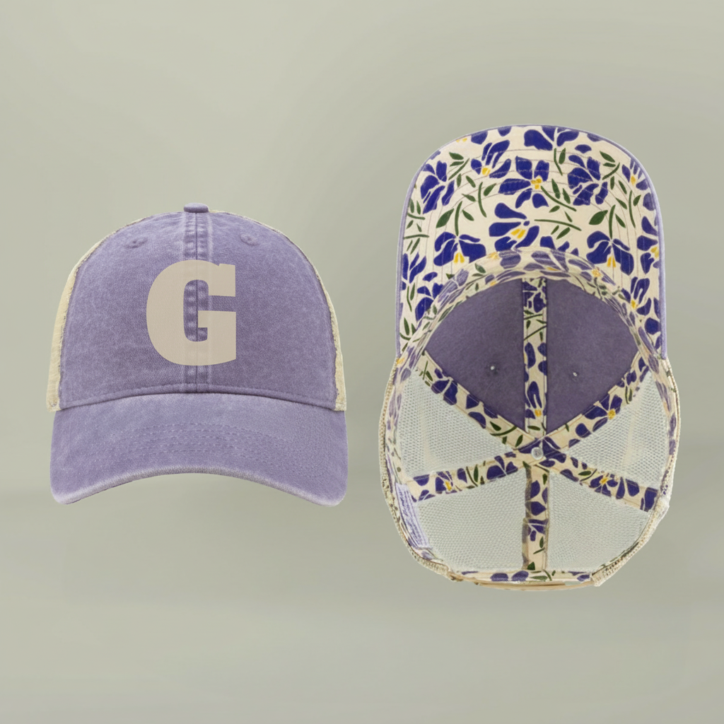 Women's Vintage Washed Print Hats