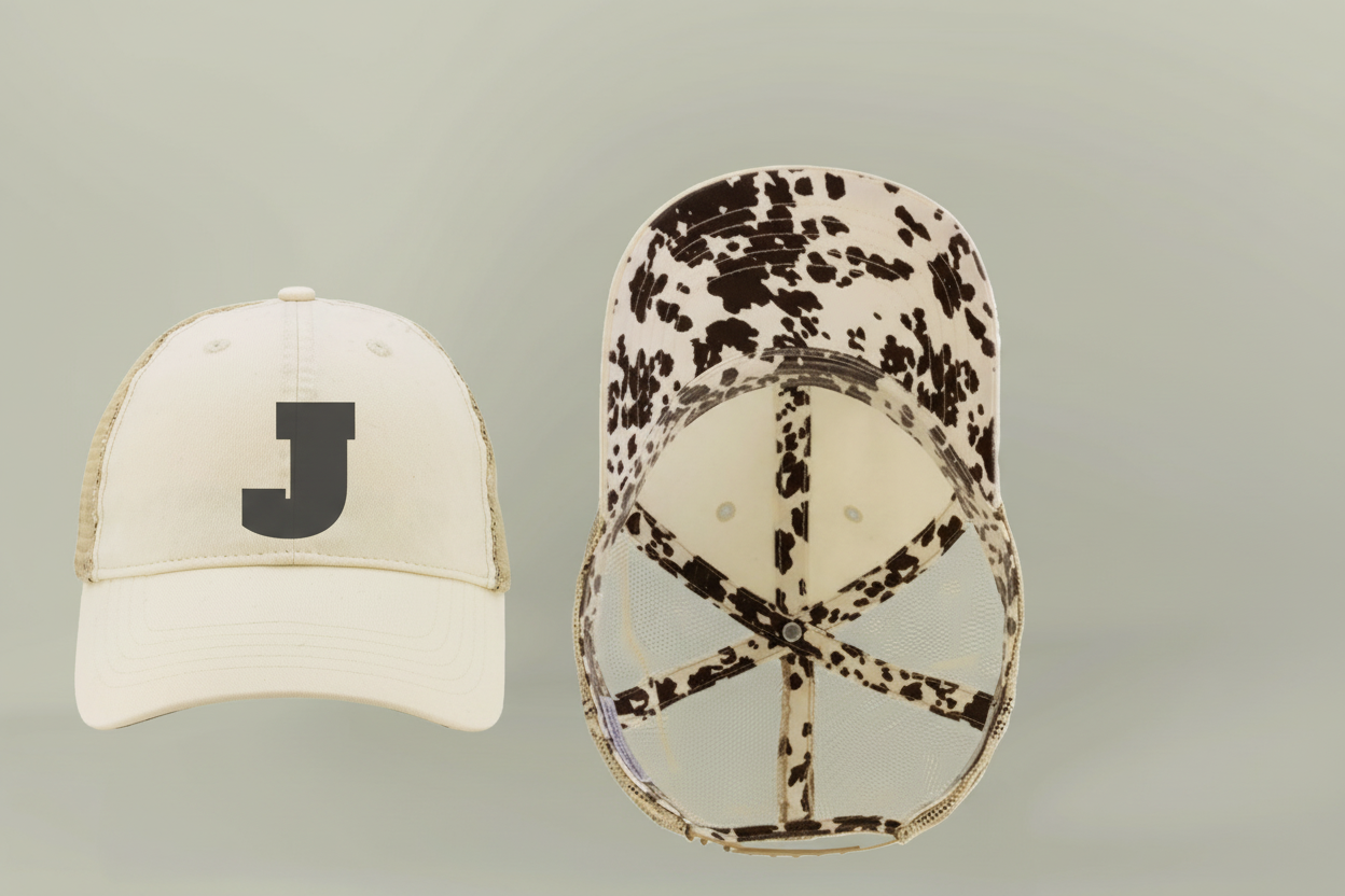 Women's Vintage Washed Print Hats